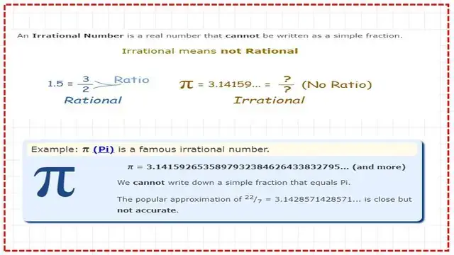 Pict-7-Examples of irrational numbers. Examples of irrational numbers.