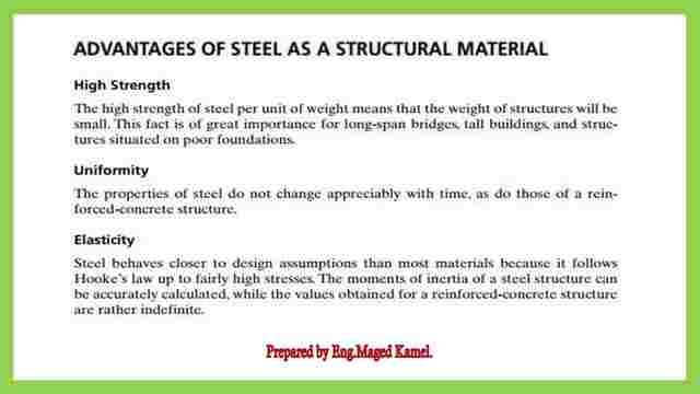 Introduction to structural steel.Advantages of steel as construction material.
