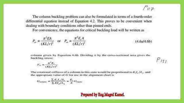 The modification of the critical stress value with respect to the tangent modulus of elasticity.
