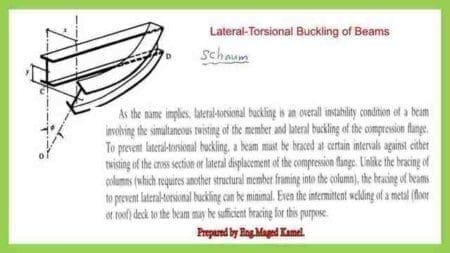 lateral-torsional buckling for steel beams.