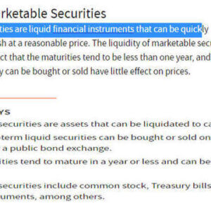 What are the marketable securities?