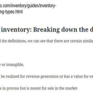 Meaning of inventory.