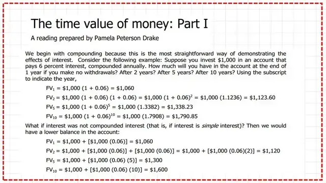 The time value of money part-1.