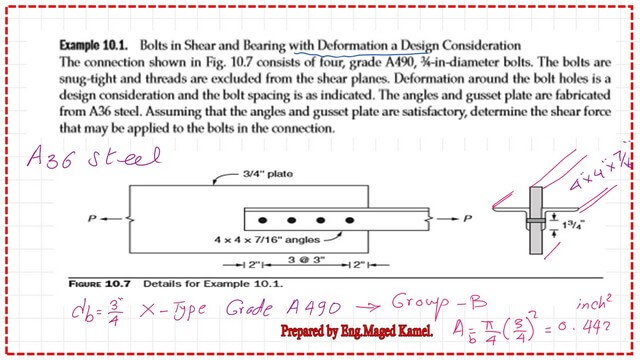 Slide2-post-5-bearing Solved problem 10-1-for bearing-estimate nominal shear strength.