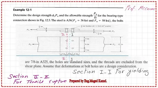 Slide3-post-7-bearing Solved problem 12-1 for bearing connections.