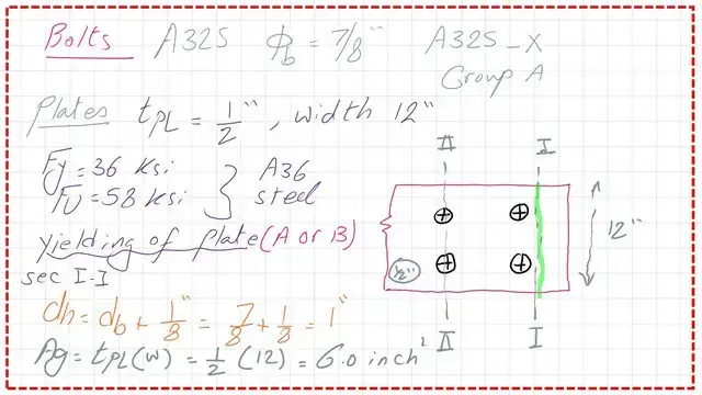 Slide5-post-7-bearing Solved problem 12-1, Tensile failures calculations - yielding.