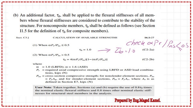 page 2-post 26-comp The two equations as indicated in the AISC clause 16.1.27.