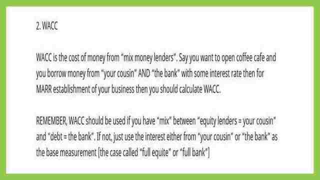 Definition of WACC.