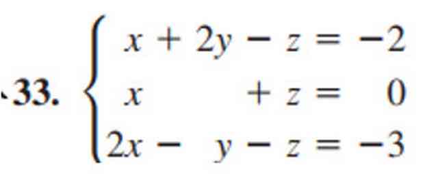 Solved problem  33 for gausss jordan elimination.