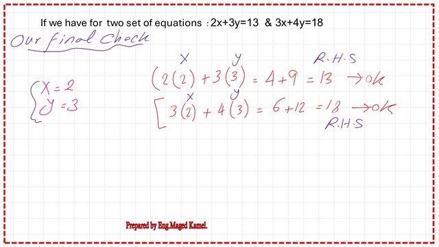 Check the final values of x and y for the practice problem.