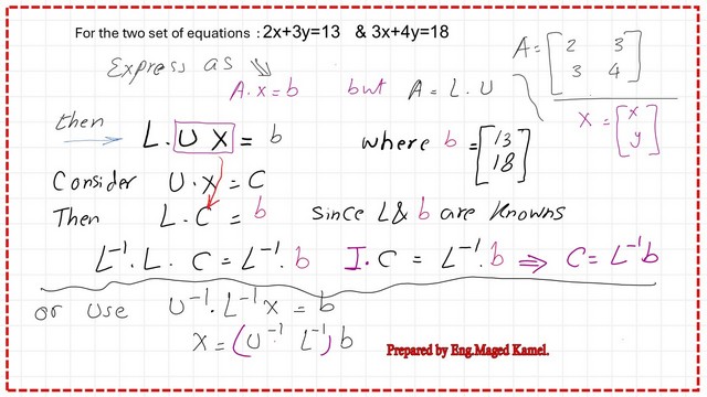 Pict-3-Post-8-linear The expression of C as equal to L-1*b.