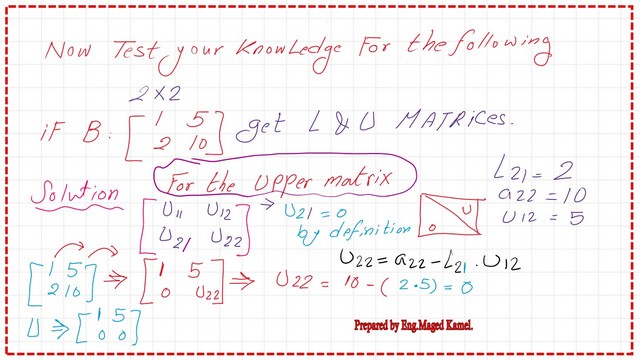The upper matrix elements.