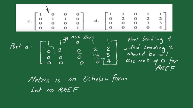 Part d-excercise 1-Reduced echelon form.