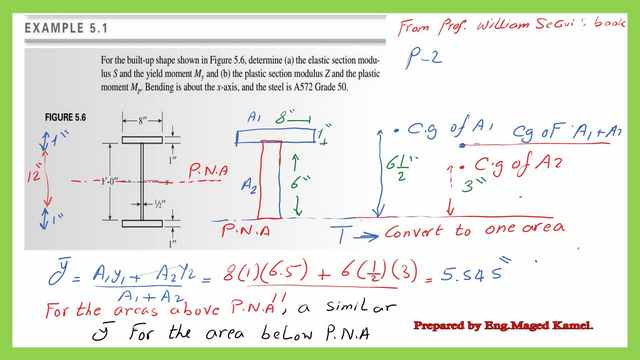 5- A Solved problem 5-1 for Sx & Zx-elastic-plastic moduli.