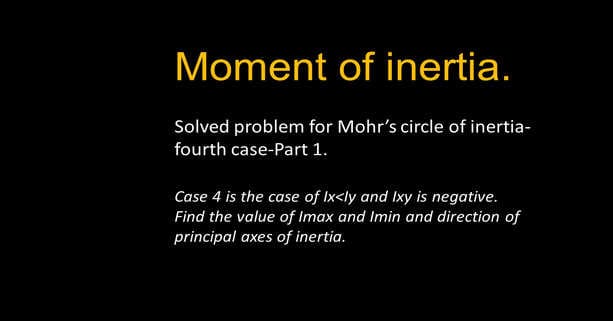 A solved problem- for case 4 inertia.