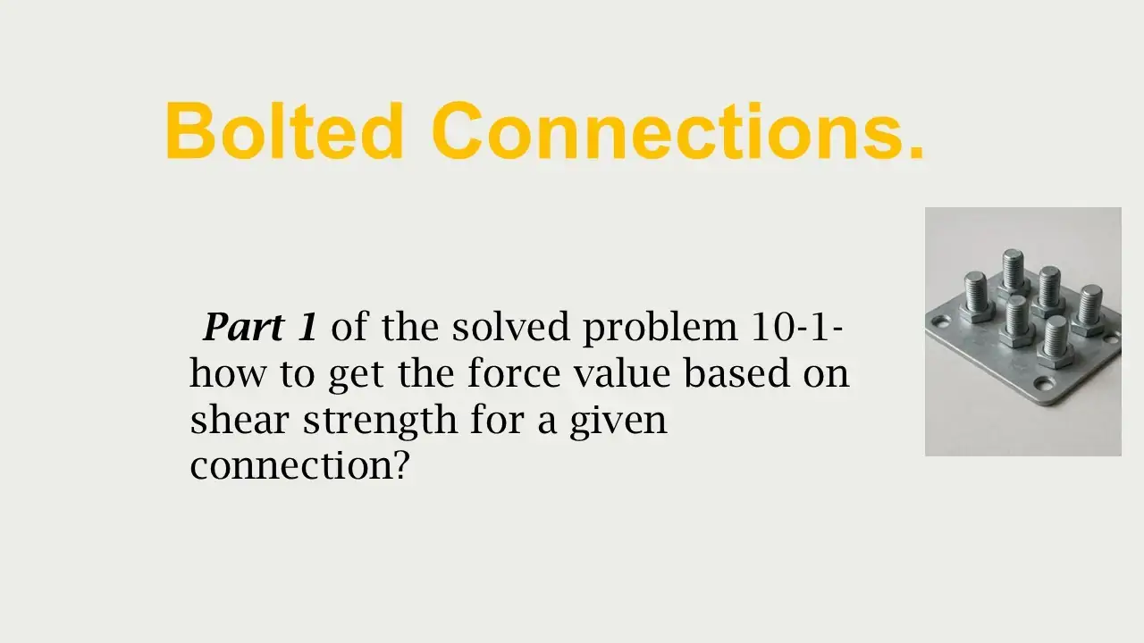 Brief illustration -post 5-bearing types connections