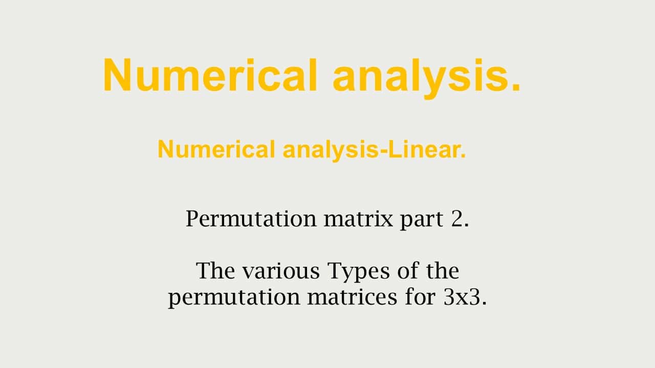 An easy approach to permutation matrix-part 2.