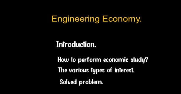 How to perform an Economic study?
