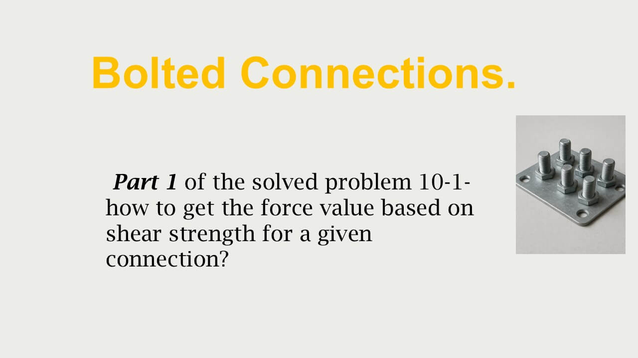 Brief illustration -post 5-bearing types connections