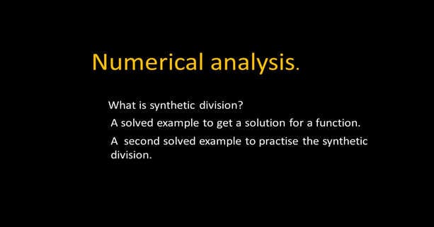 brief introduction for Post 1A-Numerical analysis -part 2