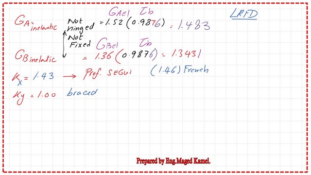 page-9-post-28-compression-1 Kx value after adjusting GA and Gb for inelastic column AB.