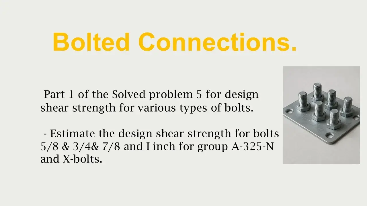 Brief illustration of post-8-Solved problem 5-part 1 for design shear strength