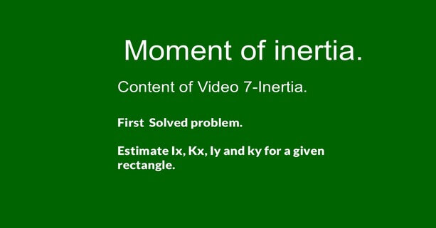 Content of video no-7 inertia