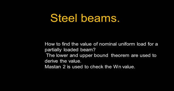 How to find the Nominal load for a partially loaded beam?