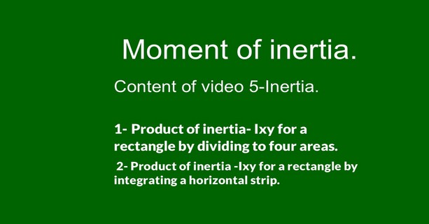 Data for video 5-inertia