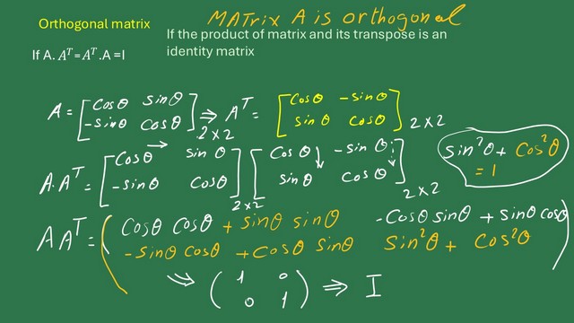1-orthogonal matrix. Matrix operations-part-1-Orthogonal matrix.