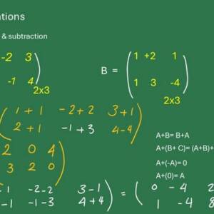 Adding and subtracting matrices