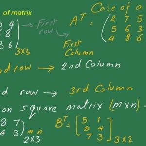 Transpose of a matrix