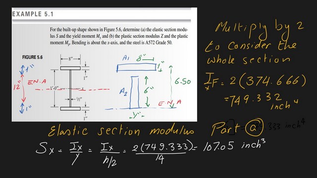 4-post 5- steel beam post The value of section modulus Sx.