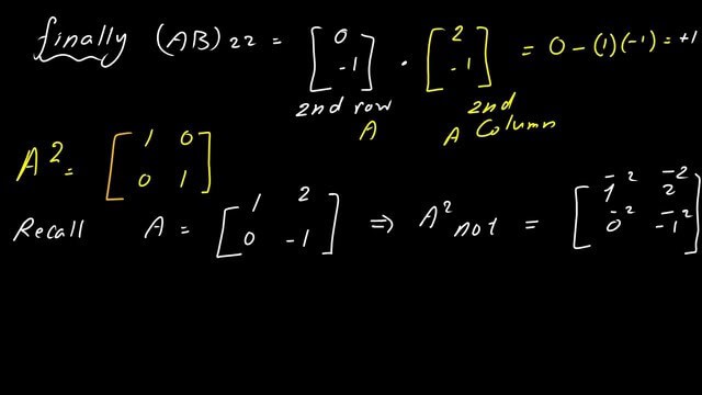 2-Square of a matrix Square of a matrix