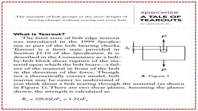Slide15A-post-4-bearing What is Tear-out-Refrence from specwise?