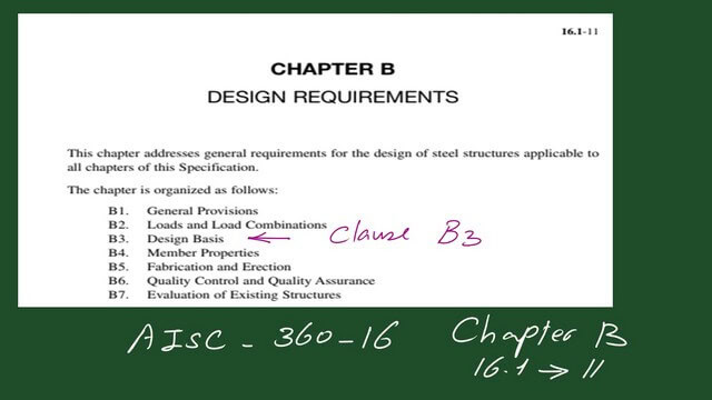 Chapter B of the Aisc specification.