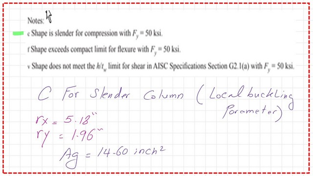 Slide7-8-comp The data for W12x50.