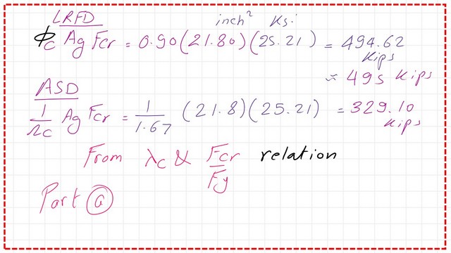 Slide14-3a-comp Find the LRFd and Asd value for available strength.