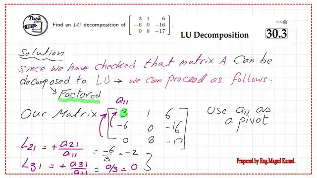Find the values of L21,L31.