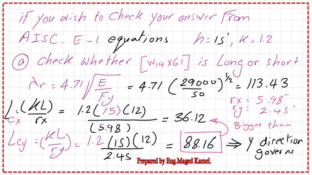 Slide12-9-P-comp Check the column whether short or long and Find lcx,Lcy.