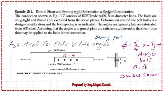 Slide3-post 6-bearing A solved problem 10-1-How to get the value of bearing and tear-out for a bearing connection?