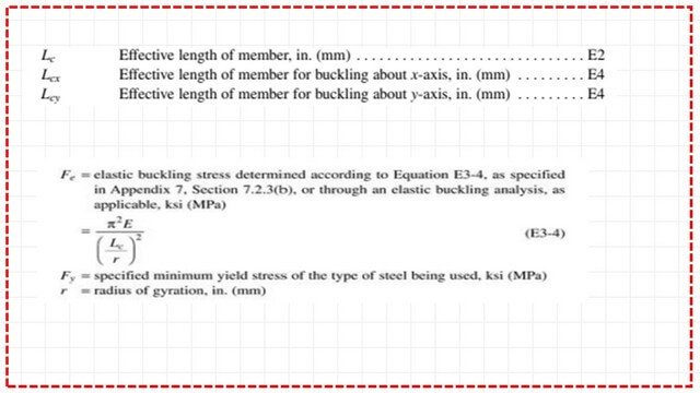 slide4b-2-comp Elastic buckling stress Fe equation