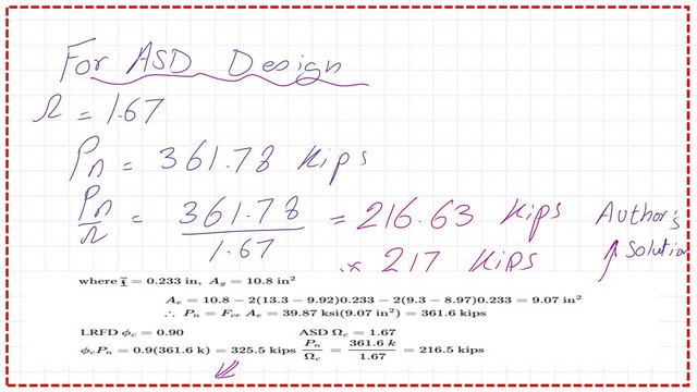 ASD value of the Nominal load.