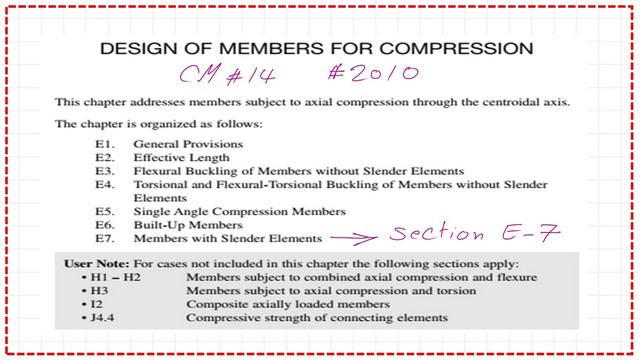 Summary of the content of chapter E in specs 2010.