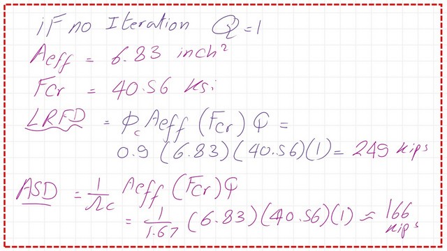 page-13-post-16-comp Estimate the available strength for both LRFD and ASD designs.