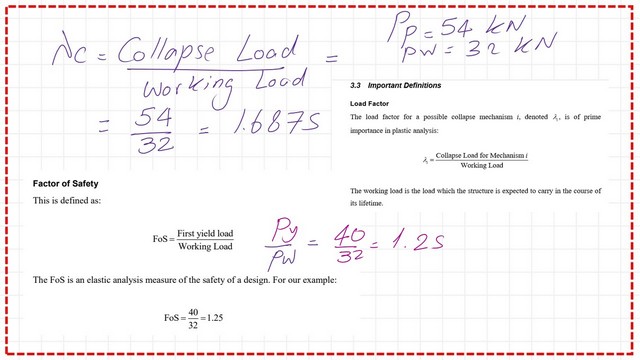 page 10-post 32- steel beam What is the Load factor and the Factor of saftey?