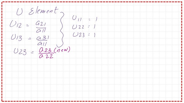 What are the values of Upper matrix elements?