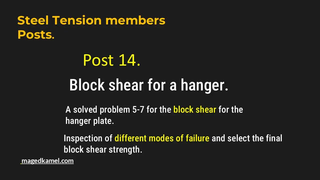 14-Solved problem 5-7 for block shear.
