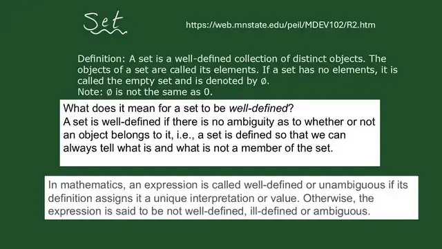 Pict-2-Definition of a set. Definition of a set.