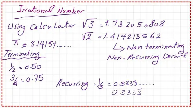 Pict-6-Irrational numbers. Irrational numbers.